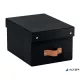 Tárolódoboz, S méret, LEITZ "Puro", fekete