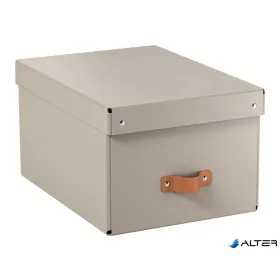Tárolódoboz, M méret, LEITZ "Puro", homokbézs