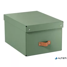   Tárolódoboz, M méret, LEITZ "Puro", zsályazöld