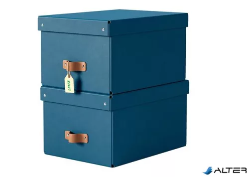 Tárolódoboz, M méret, LEITZ "Puro", óceánkék