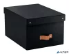Tárolódoboz, M méret, LEITZ "Puro", fekete