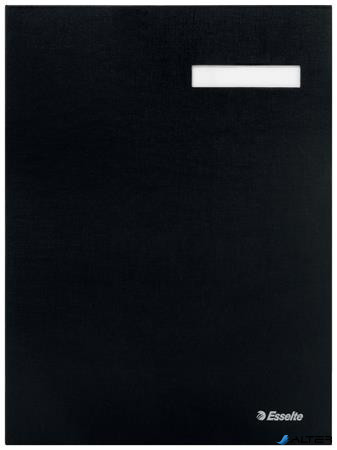 Aláírókönyv, A4, 20 részes, karton, ESSELTE, fekete