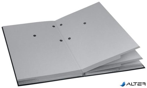 Aláírókönyv, A4, 20 részes, karton, ESSELTE, fekete