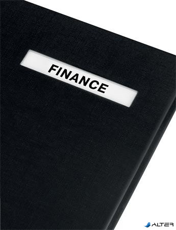 Aláírókönyv, A4, 20 részes, karton, ESSELTE, fekete