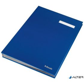 Aláírókönyv, A4, 20 részes, karton, ESSELTE, kék