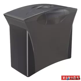   Függőmappa tároló, műanyag, 5 db függőmappával, mobil, ESSELTE 'Europost', Vivida fekete