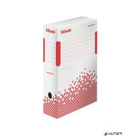   Archiválódoboz, A4, 100 mm, újrahasznosított karton, ESSELTE "Speedbox", fehér