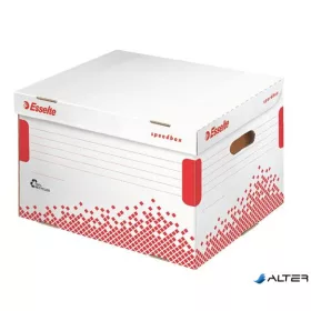   Archiválókonténer, felfelé nyíló, karton, ESSELTE "Speedbox", fehér