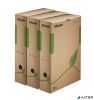 Archiválódoboz, A4, 80 mm, újrahasznosított karton, ESSELTE "Eco", barna