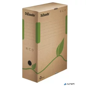   Archiválódoboz, A4, 100 mm, újrahasznosított karton, ESSELTE "Eco", barna