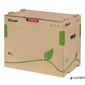   Archiválókonténer, újrahasznosított karton, iratrendezőnek, ESSELTE "Eco", barna