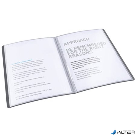 Bemutatómappa, 40 zsebes, A4, ESSELTE 'Vivida', fekete