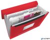 Harmonikamappa, A4, PP, 6 rekeszes, ESSELTE "Vivida", piros
