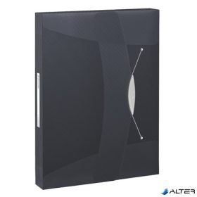   Gumis mappa, 40 mm, PP, A4, ESSELTE "Vivida Jumbo", Vivida fekete