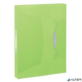   Gumis mappa, 40 mm, PP, A4, ESSELTE "Vivida Jumbo", Vivida zöld