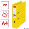 Iratrendező, 75 mm, A4, PP, élvédő sínnel, ESSELTE "Standard", Vivida sárga