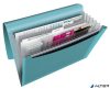 Harmonikamappa, A4, PP, 6 rekeszes, ESSELTE "Colour'Breeze", kék