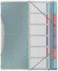 Előrendező, A4, 6 részes, műanyag, ESSELTE "Colour’Breeze", áttetsző