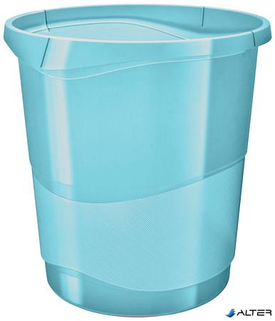 Papírkosár, 14 liter, ESSELTE "Colour'Breeze", áttetsző kék