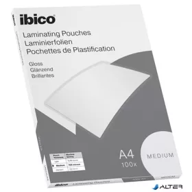   Meleglamináló fólia, 100 mikron, A4, fényes, IBICO "Medium"