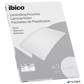   Meleglamináló fólia, 80 mikron, A3, fényes, IBICO "Light"