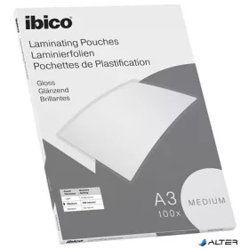   Meleglamináló fólia, 100 mikron, A3, fényes, IBICO "Medium"