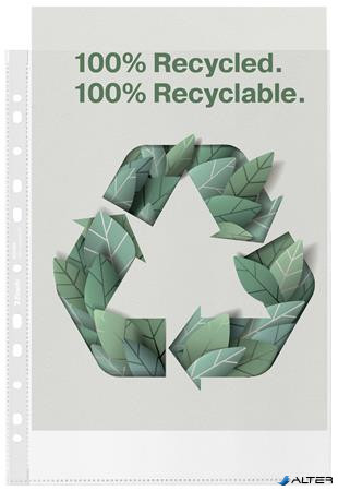 Genotherm, lefűzhető, A4, 70 mikron, narancsos felület, ESSELTE "Recycled"