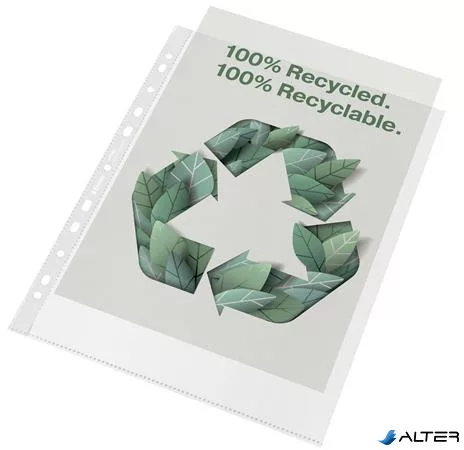 Genotherm, lefűzhető, A4 Maxi, 70 mikron, narancsos felület, ESSELTE "Recycled"