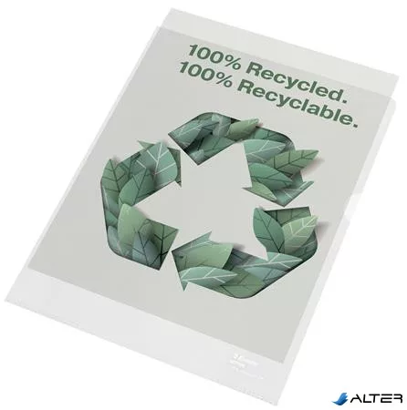 Genotherm, "L", A4, 100 mikron, narancsos felület, ESSELTE "Recycled"