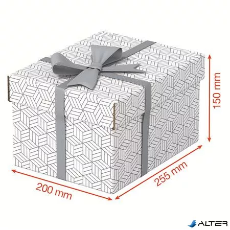 Tárolódoboz, S méret, ESSELTE "Home", fehér