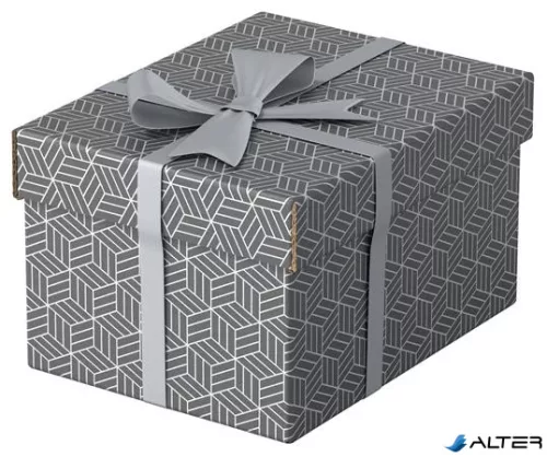 Tárolódoboz, S méret, ESSELTE "Home", szürke