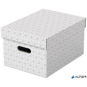 Tárolódoboz, M méret, ESSELTE "Home", fehér