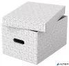 Tárolódoboz, M méret, ESSELTE "Home", fehér