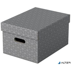 Tárolódoboz, M méret, ESSELTE "Home", szürke