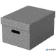 Tárolódoboz, M méret, ESSELTE "Home", szürke