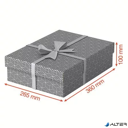 Tároló- és ajándékdoboz, ESSELTE "Home", szürke