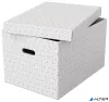 Tárolódoboz, L méret, ESSELTE "Home", fehér