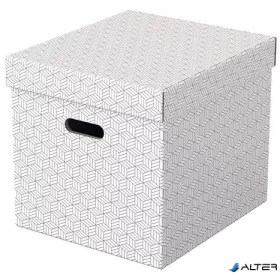   Tárolódoboz, kocka alakú, ESSELTE "Home", fehér