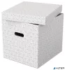 Tárolódoboz, kocka alakú, ESSELTE "Home", fehér