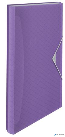 Harmonikamappa, A4, PP, 6 rekeszes, ESSELTE "Colour'Breeze", levendula