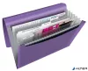 Harmonikamappa, A4, PP, 6 rekeszes, ESSELTE "Colour'Breeze", levendula