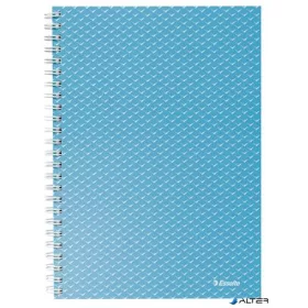   Spirálfüzet, A5, kockás, 80 lap, ESSELTE "Colour'Breeze", kék
