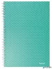 Spirálfüzet, A5, kockás, 80 lap, ESSELTE "Colour'Breeze", zöld