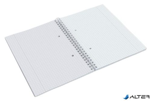 Spirálfüzet, A5, kockás, 80 lap, ESSELTE "Colour'Breeze", korall