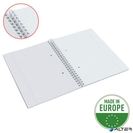 Spirálfüzet, A5, kockás, 80 lap, ESSELTE "Colour'Breeze", korall