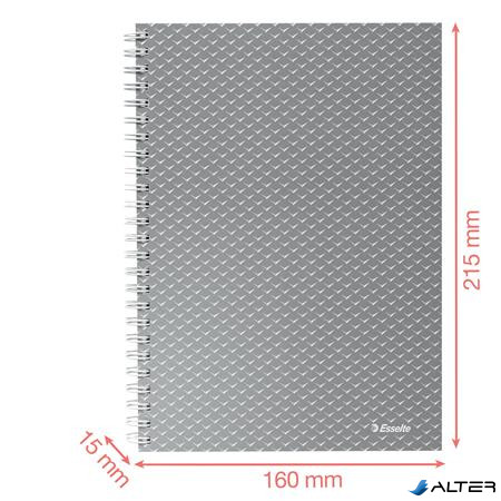 Spirálfüzet, A5, kockás, 80 lap, ESSELTE "Colour'Breeze", korall