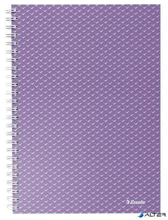 Spirálfüzet, A5, kockás, 80 lap, ESSELTE "Colour'Breeze", levendula