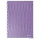 Spirálfüzet, A5, kockás, 80 lap, ESSELTE "Colour'Breeze", levendula