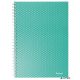Spirálfüzet, A5, vonalas, 80 lap, ESSELTE "Colour'Breeze", zöld