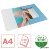 Gumis mappa, karton, A4, ESSELTE "Colour'Breeze", kék